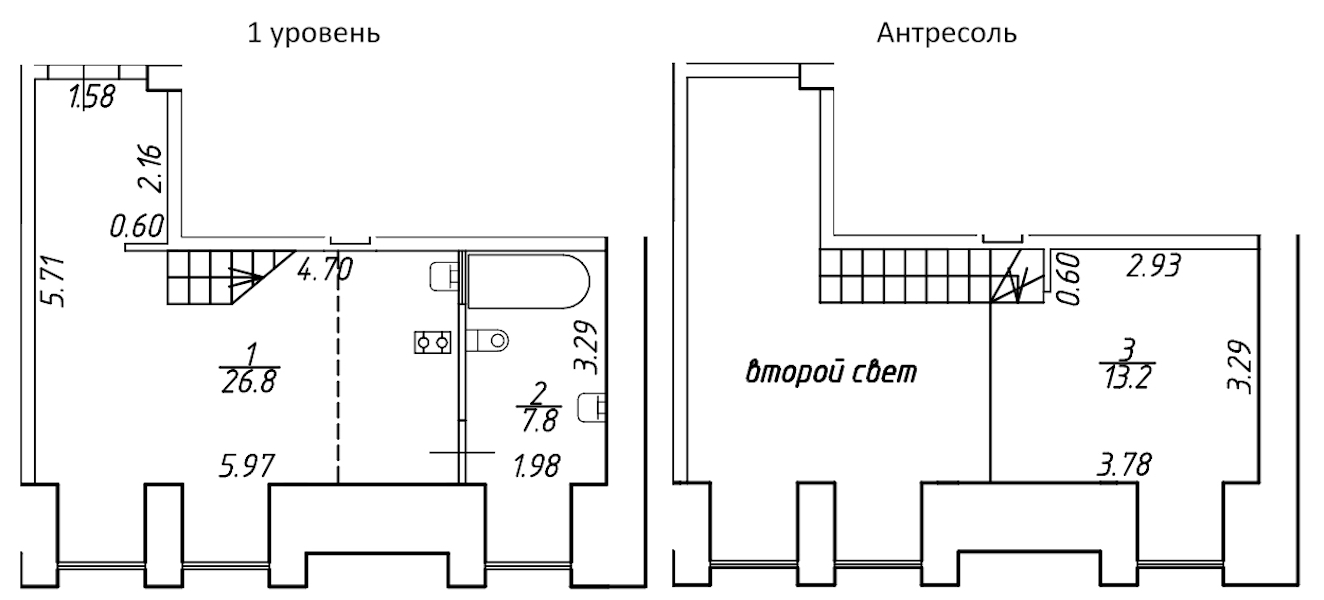 Квартира студия 47.8 м², 3/6 эт., ЖК «Serebro by Avenue-apart»